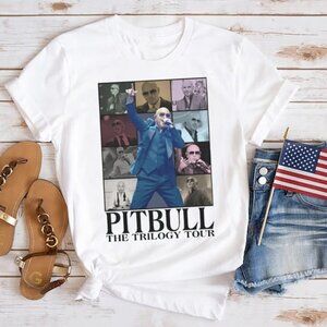 Pitbull Enrique Iglesias Ricky Martin The Trilogy Tour 2024 T-Shirt Fan Gift 79